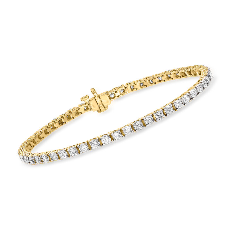 5.00 ct. t.w. Diamond Tennis Bracelet in 14kt Yellow Gold image number 0