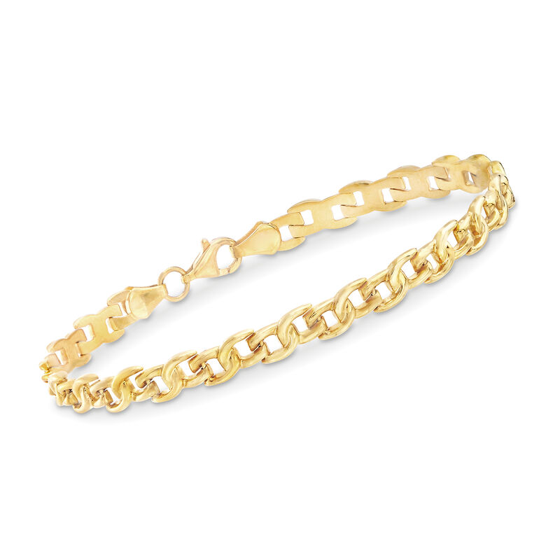 22kt Yellow Gold Small-Link Bracelet image number 0