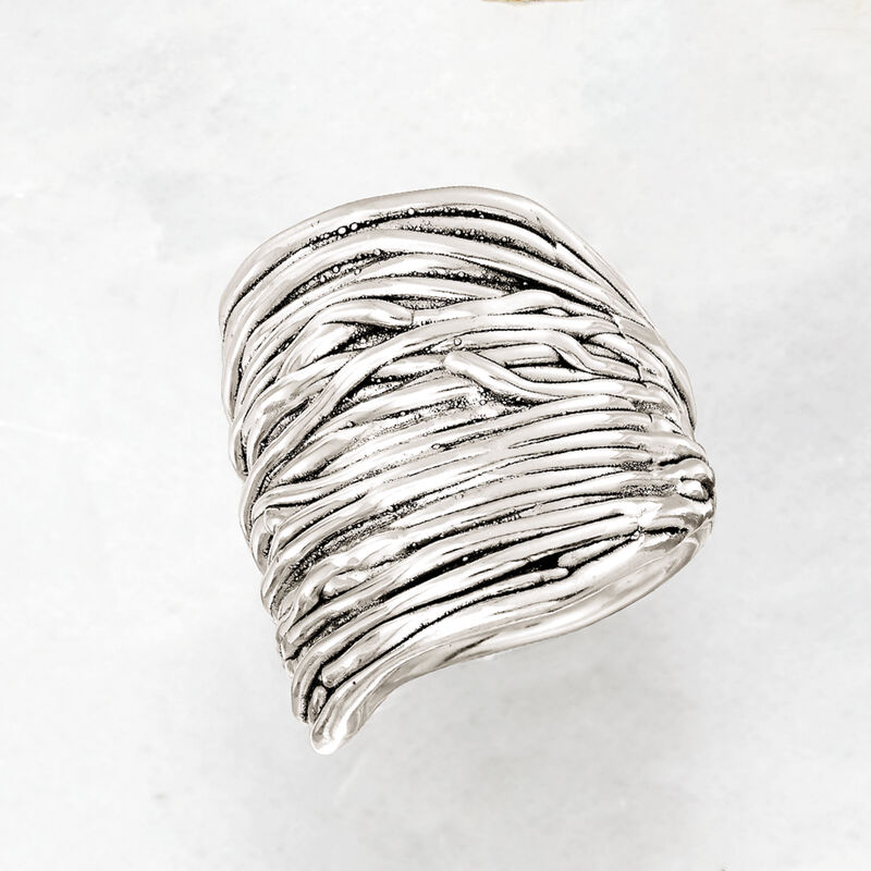 Sterling Silver Multi-Row Wrap Ring image number 5