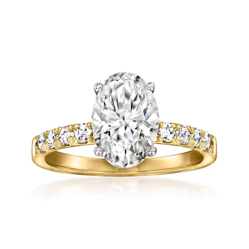 2.30 ct. t.w. Lab-Grown Diamond Ring in 14kt Yellow Gold image number 0