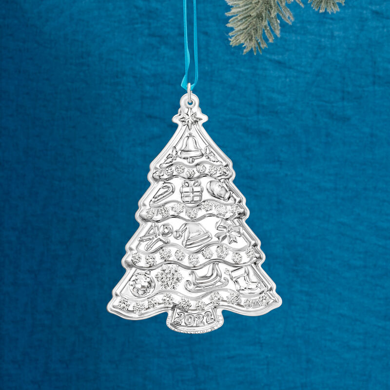 Gorham 2022 Sterling Silver Annual Christmas Tree Ornament - 6th Edition image number 4