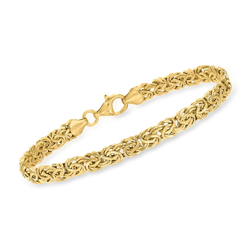 10kt Yellow Gold Byzantine Bracelet image number 0
