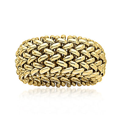 Italian 14kt Yellow Gold Riso-Link Ring
