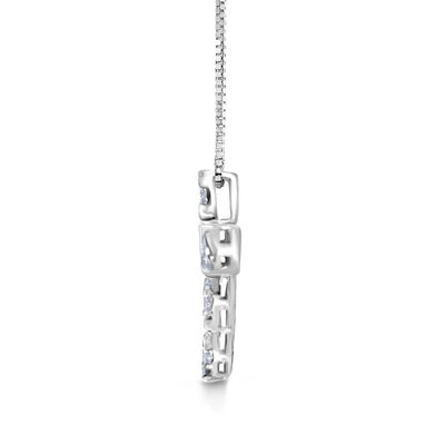 1.00 ct. t.w. Diamond Cross Pendant Necklace in 14kt White Gold