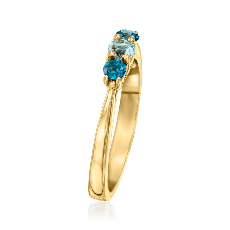 .50 ct. t.w. Sky and London Blue Topaz Ring in 14kt Yellow Gold image number 1