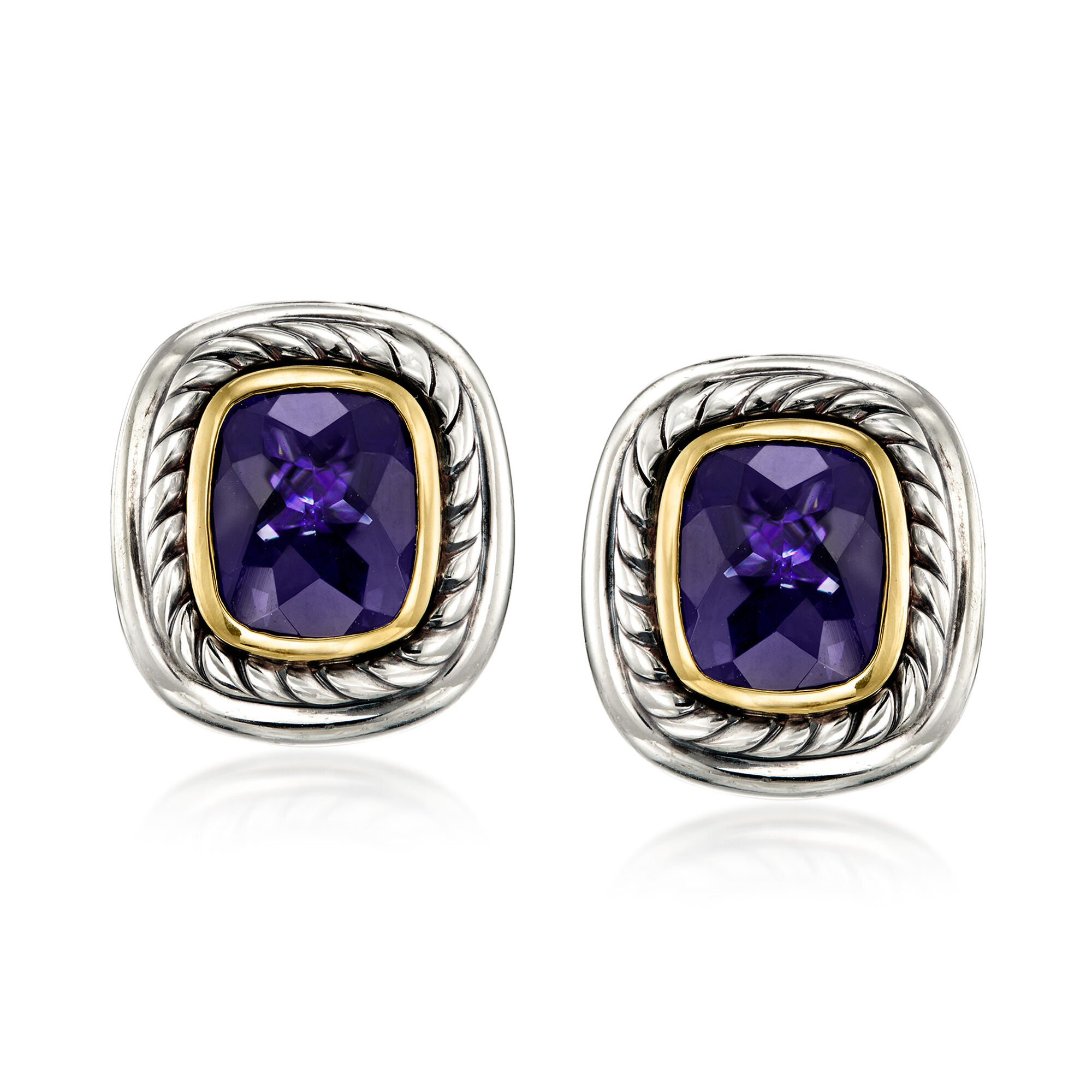 C. 1980 Vintage David Yurman 7.00 ct. t.w. Iolite Earrings in