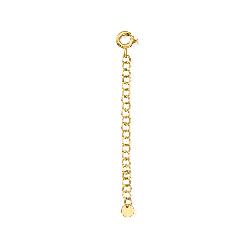 Italian 2" 10kt Yellow Gold Cable-Chain Necklace Extender  image number 0