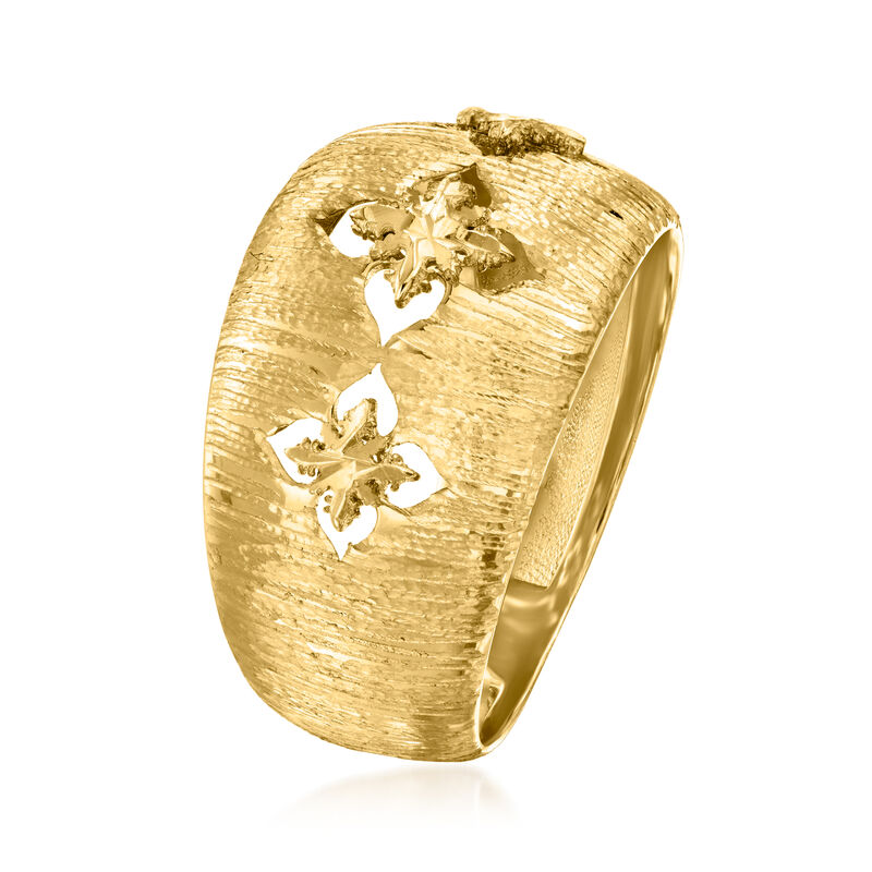 Italian 10kt Yellow Gold Florentine-Style Ring image number 2