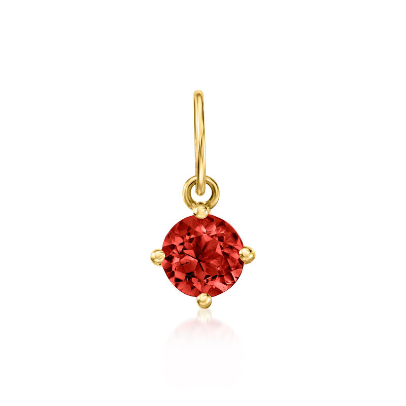 January/Garnet - Birthstone Charm in 14kt Yellow Gold  image number 0