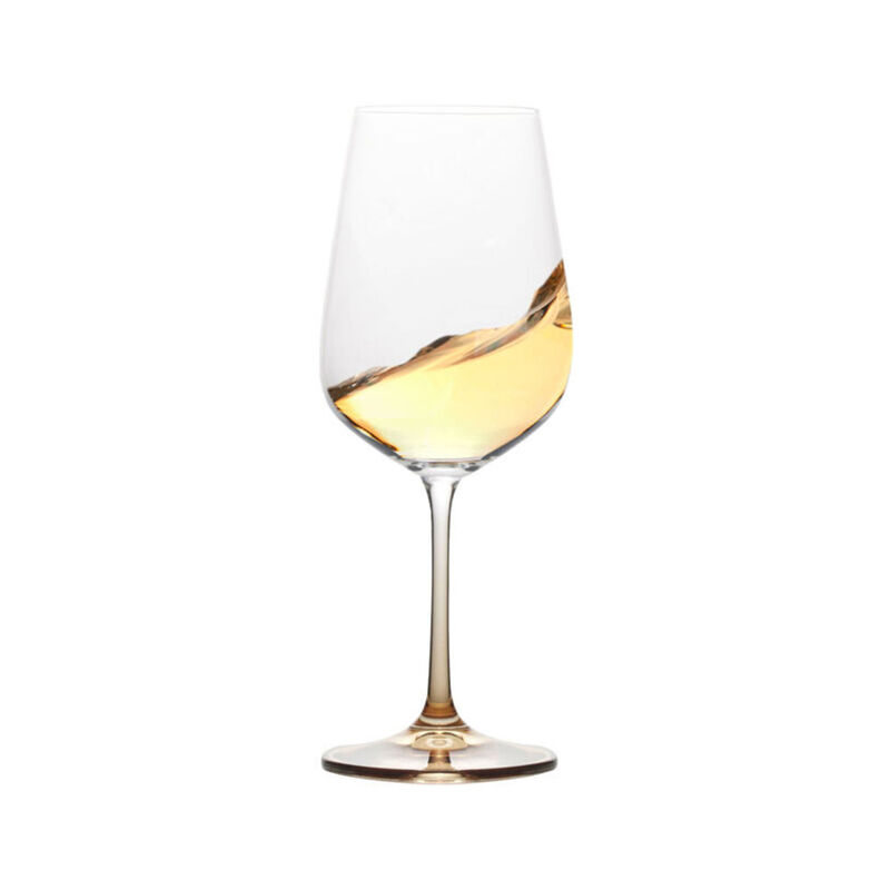Mikasa &quot;Gianna&quot; Set of 4 Ombre Amber White Wine Glass image number 1