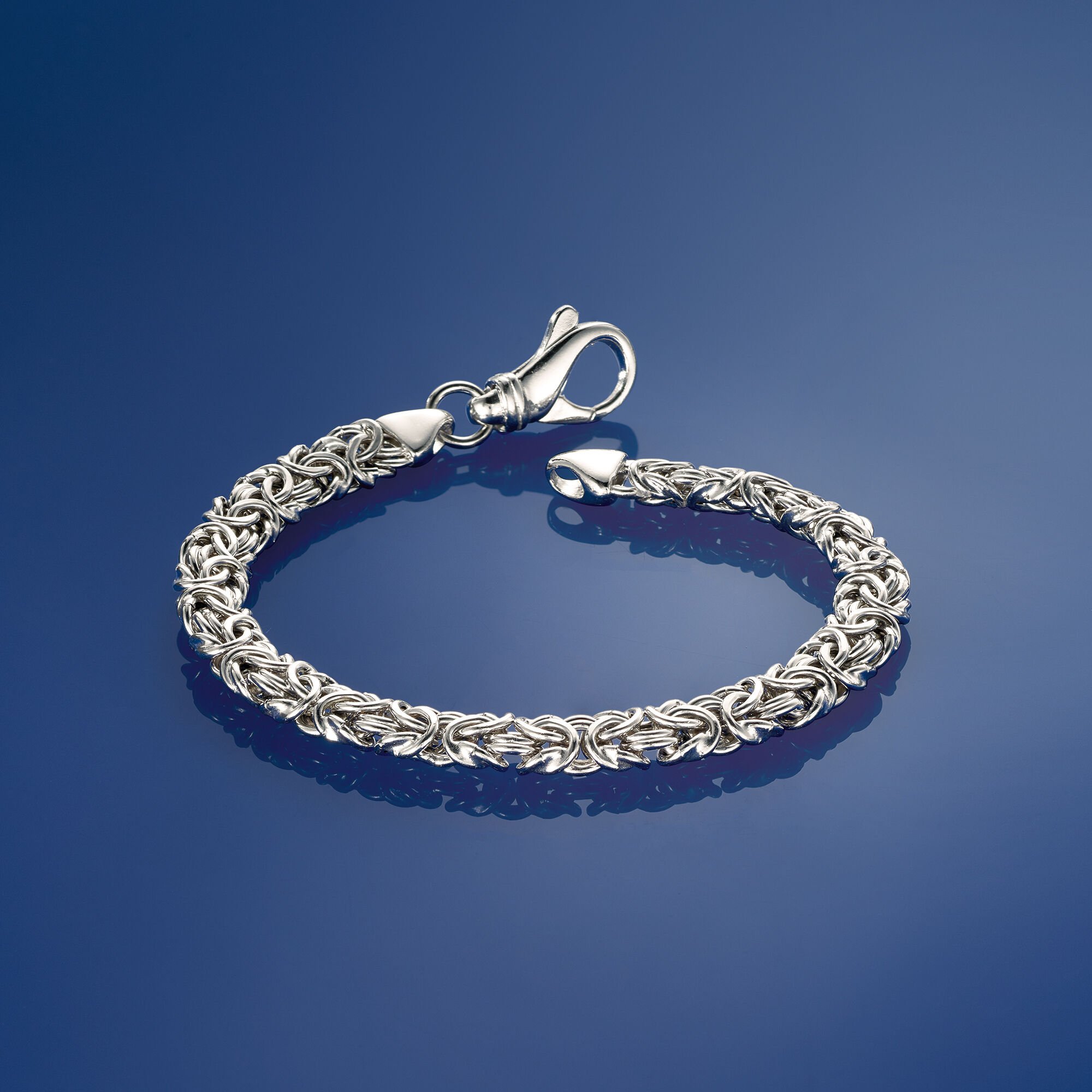 Sterling Silver Small Byzantine Bracelet