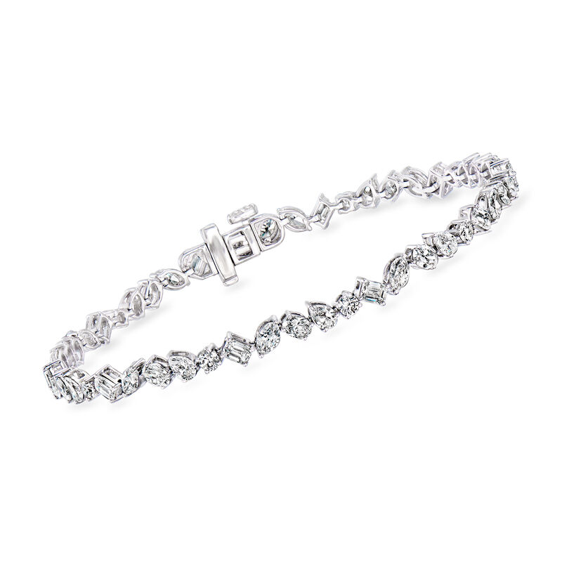 5.00 ct. t.w. Multi-Shaped Lab-Grown Diamond Bracelet in 14kt White Gold image number 0