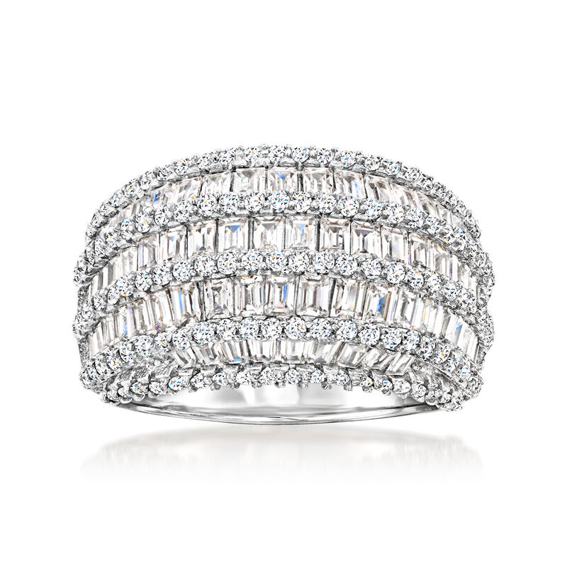 3.00 ct. t.w. CZ Dome Ring in Sterling Silver image number 0