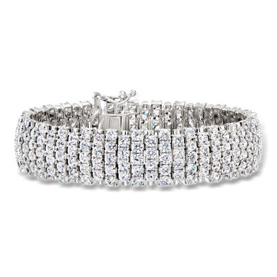 20.00 ct. t.w. CZ Bracelet in Sterling Silver