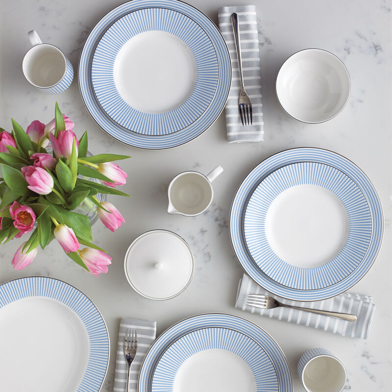 Kate Spade New York "Laurel Street" 4-pc. Blue and White Ceramic Place Setting image number 2