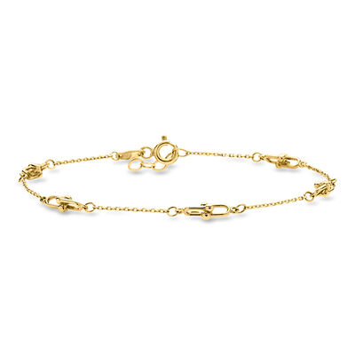10kt Yellow Gold Jax-Link Bracelet