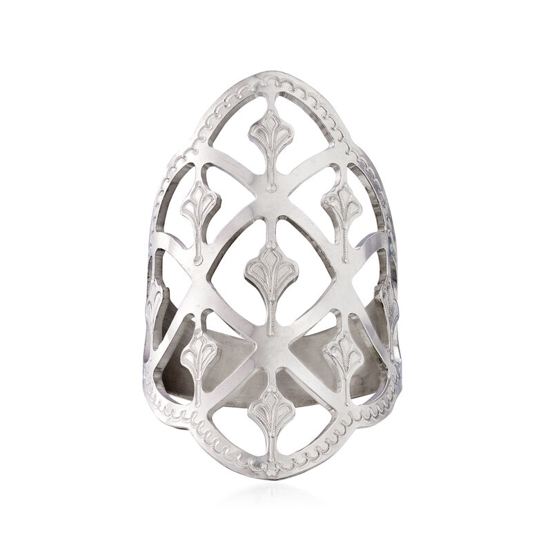 Italian Filigree Ring in Sterling Silver image number 0