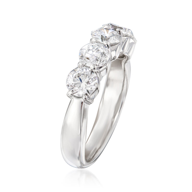 2.00 ct. t.w. Diamond Five-Stone Ring in 14kt White Gold image number 2