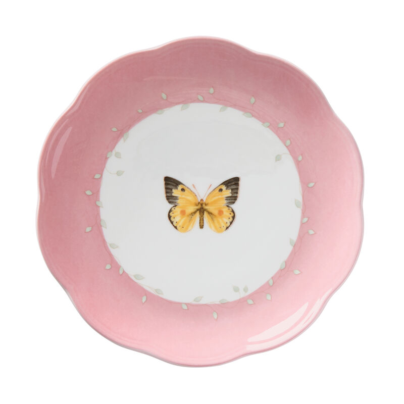 Lenox &quot;Butterfly Meadow&quot; Set of 4 Colorful Porcelain Dessert Dinnerware image number 4