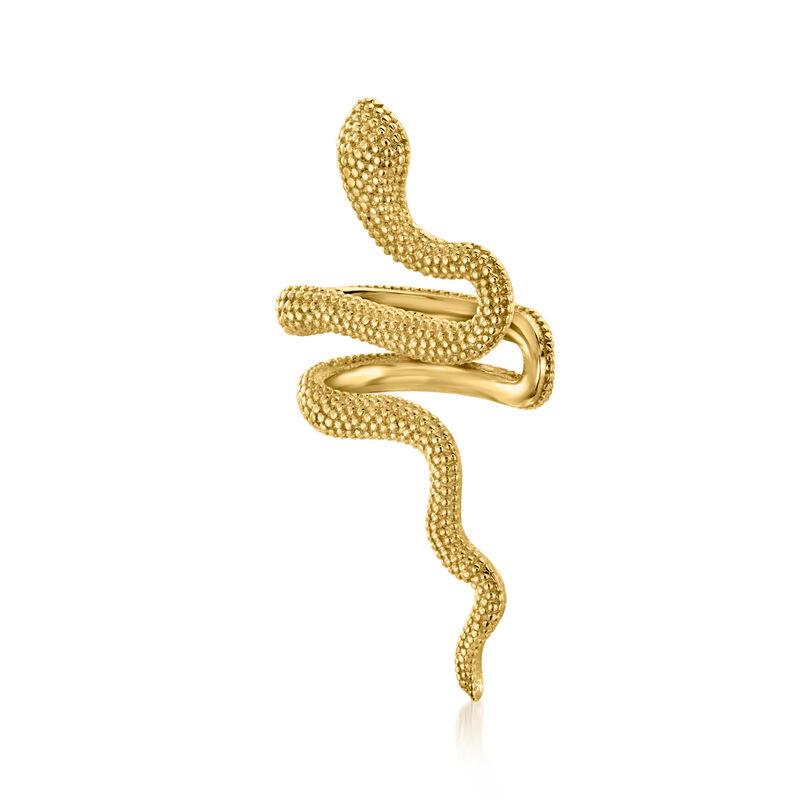 18kt Gold Vermeil Snake Ear Cuff image number 2