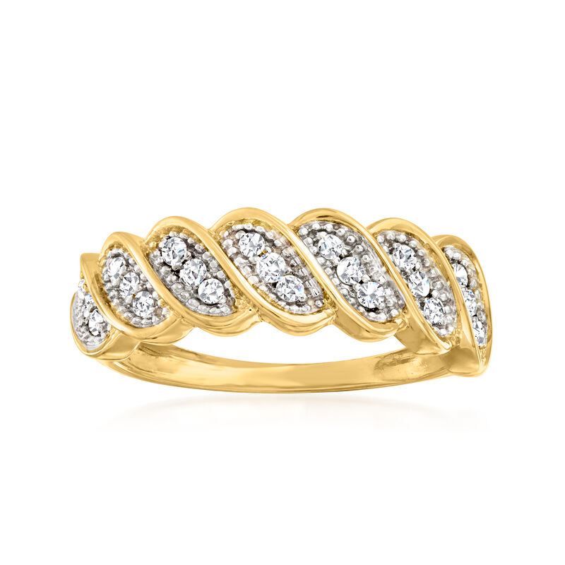 .25 ct. t.w. Diamond Twist Ring in 14kt Yellow Gold image number 0