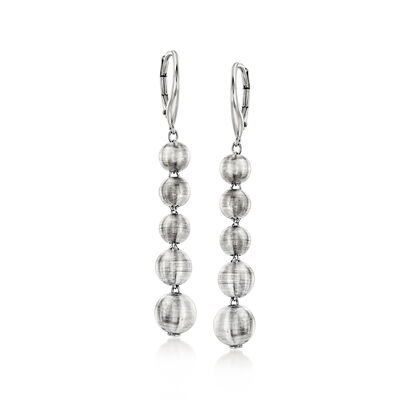 Gabriel Designs Sterling Silver Bead Drop Earrings