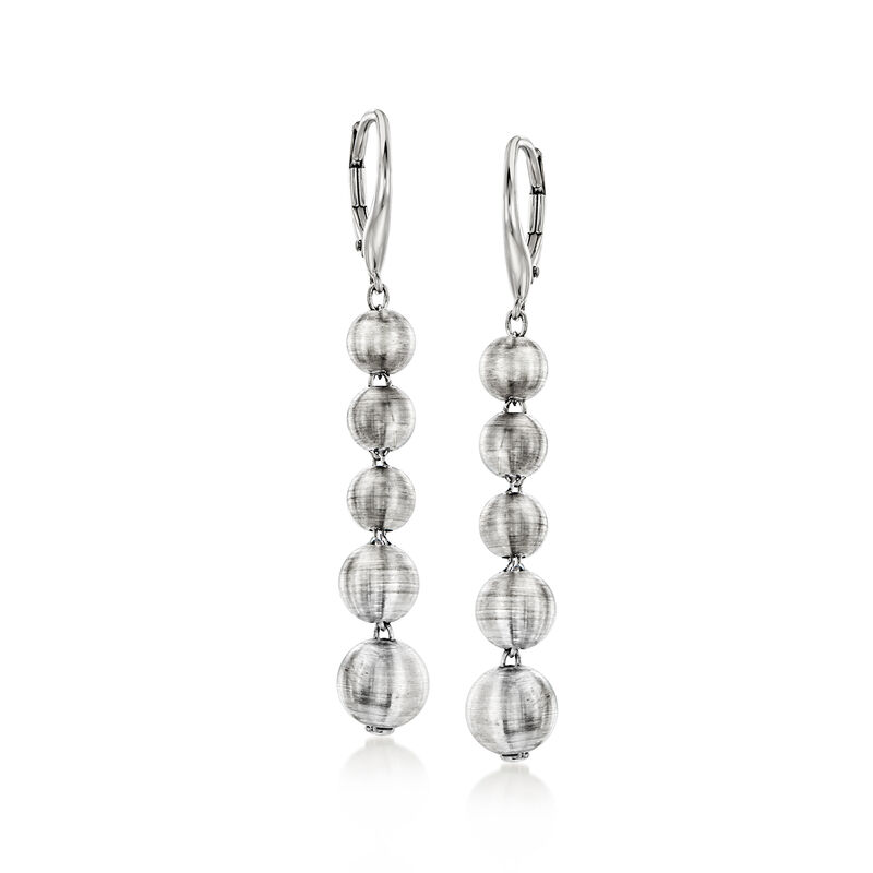Gabriel Designs Sterling Silver Bead Drop Earrings image number 0