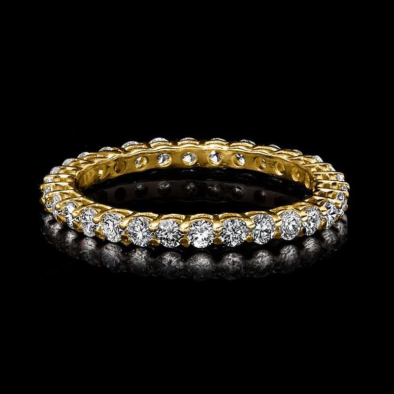 1.00 ct. t.w. Lab-Grown Diamond Eternity Band in 14kt Yellow Gold. Size 7 image number 3
