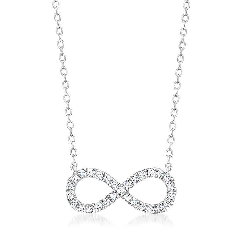 .25 ct. t.w. Diamond Infinity Necklace in Sterling Silver image number 0