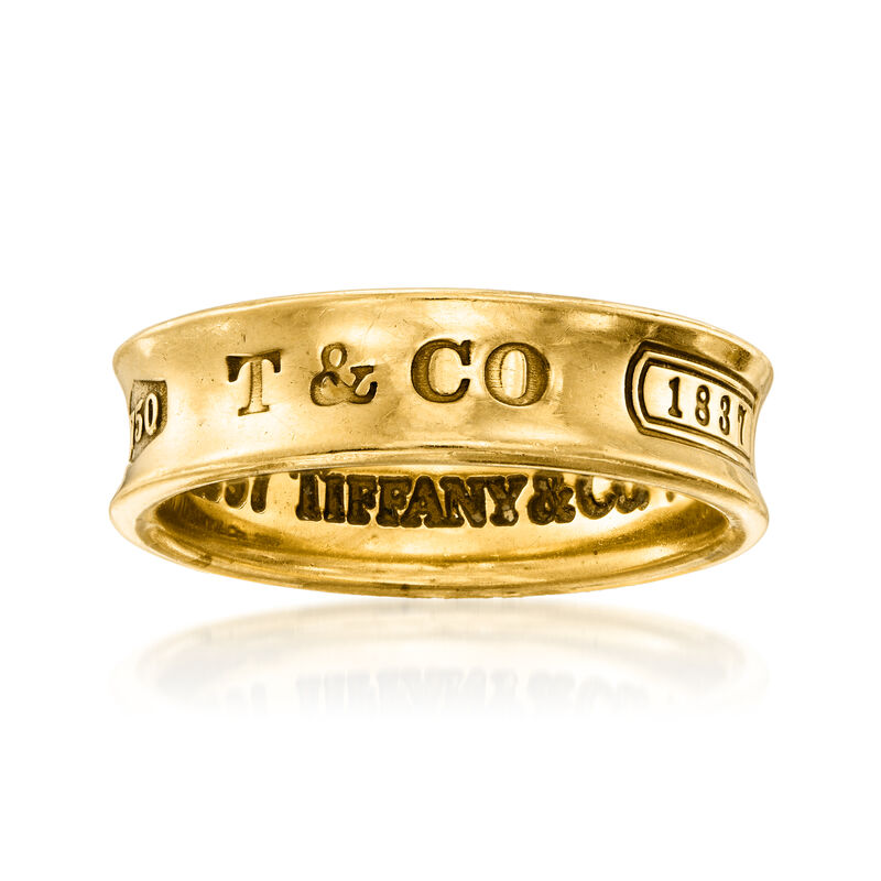 C. 1990 Vintage Tiffany Jewelry 18kt Yellow Gold Ring image number 0