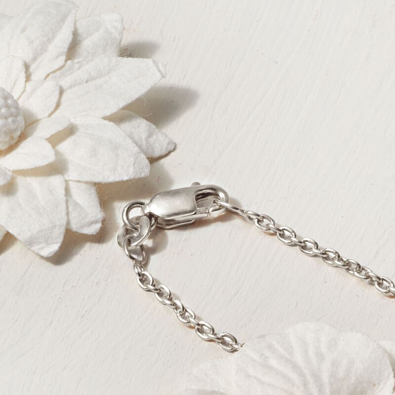 Sterling Silver Personalized Name Charm Necklace image number 4