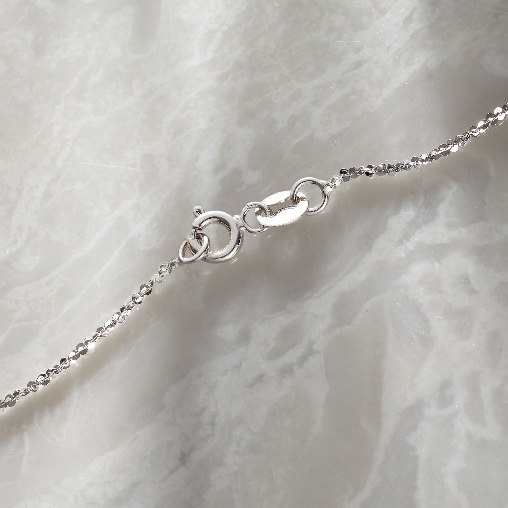 ブランドバッグ 人気ランキング2024 White 14kt 1mm Italian Gold Necklace Sparkle-Chain Twisted ホワイトゴールド
