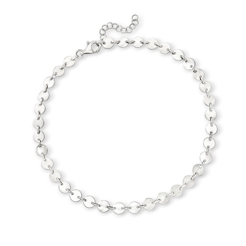 Sterling Silver Jewelry Set: Three Anklets. 9&quot; image number 2