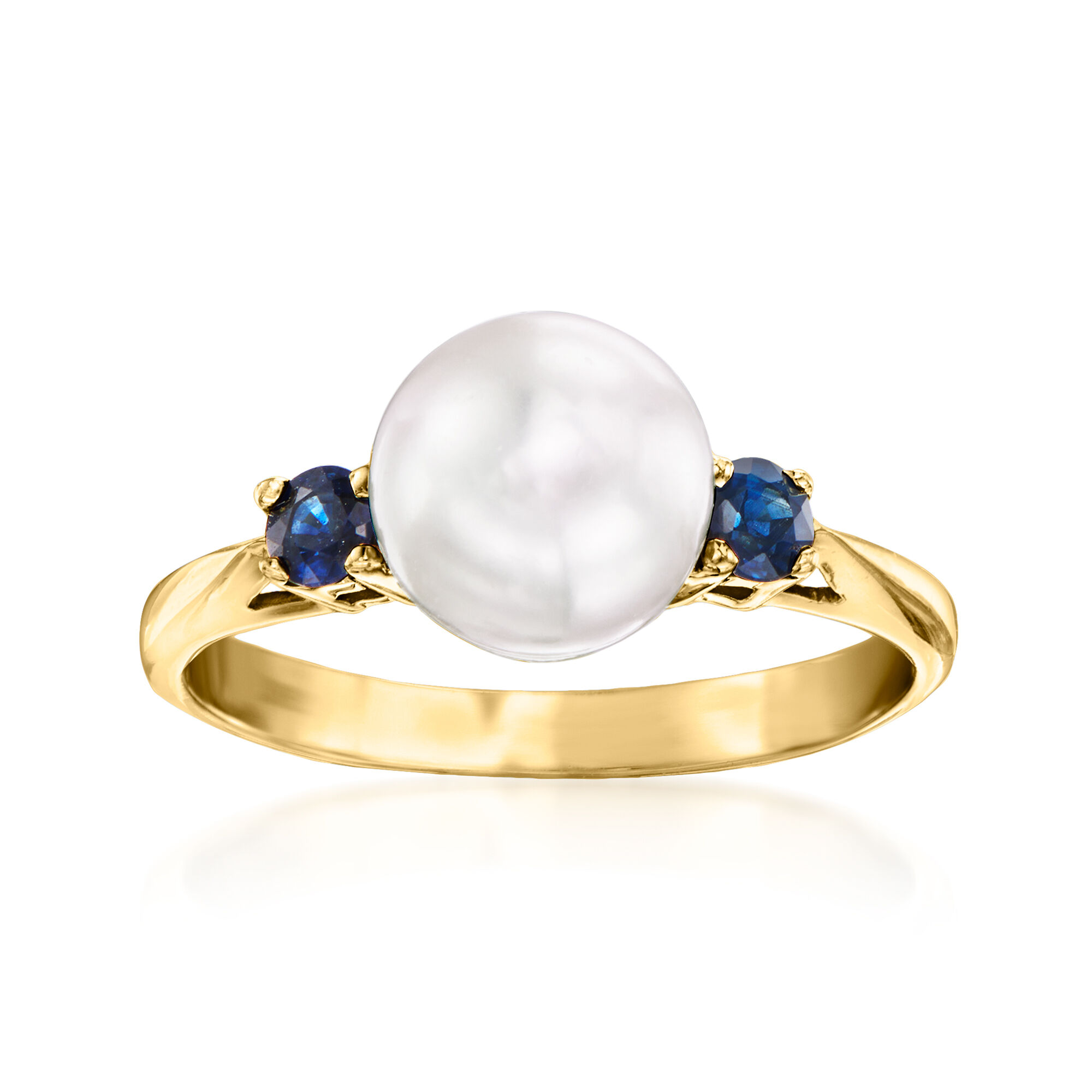 tiffany gold pearl ring