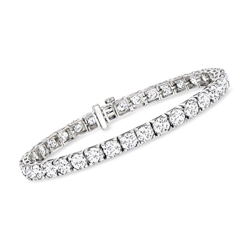 15.00 ct. t.w. Lab-Grown Diamond Tennis Bracelet in 14kt White Gold image number 0