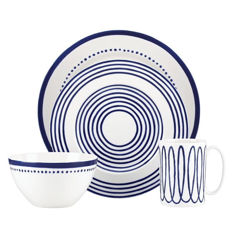 Kate Spade New York &quot;Charlotte Street West&quot; 4-pc. Blue Place Setting image number 0