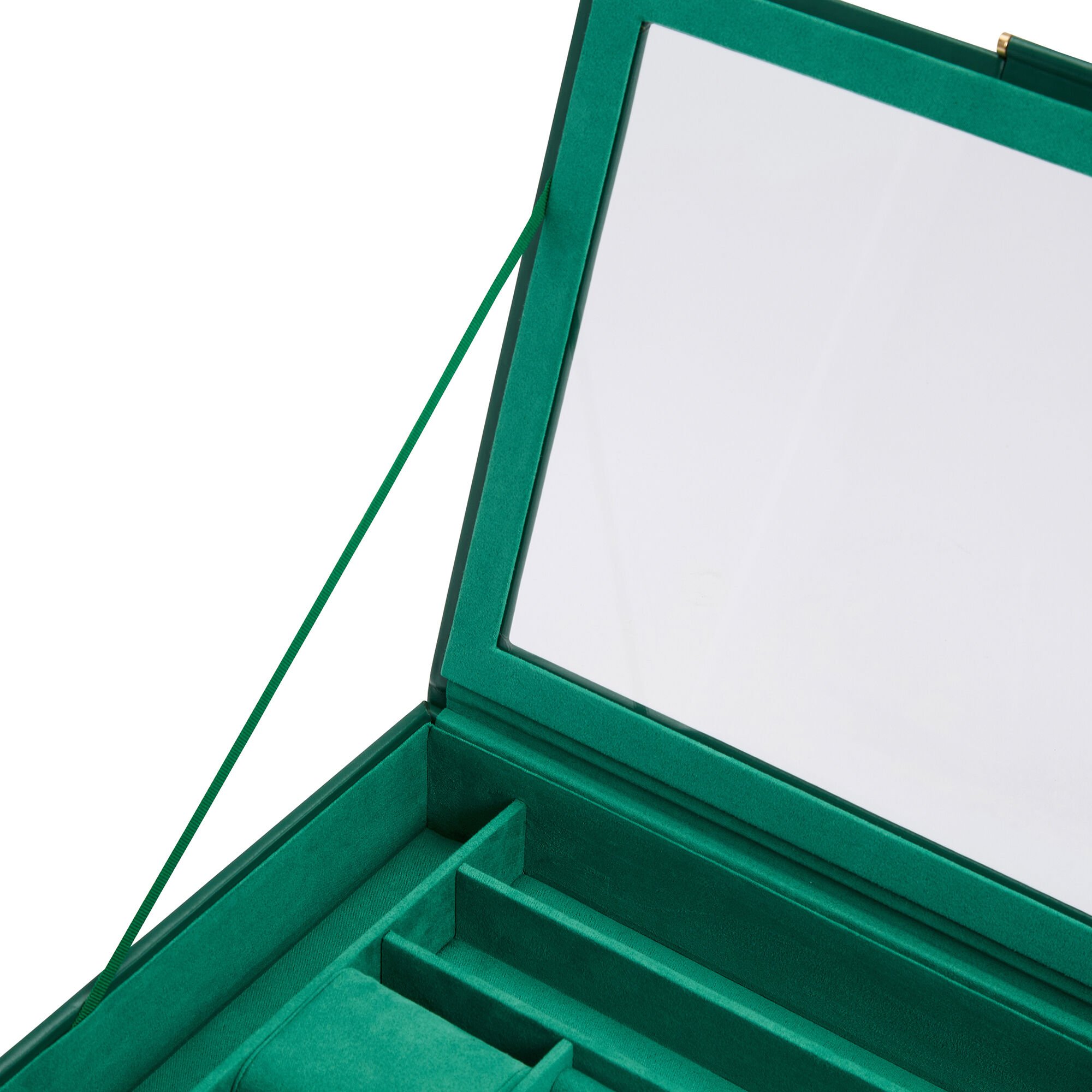 【WOLF】Forest Green Floral ジュエリーボックス Forest Green WOLF Zoe Medium Jewellery Box