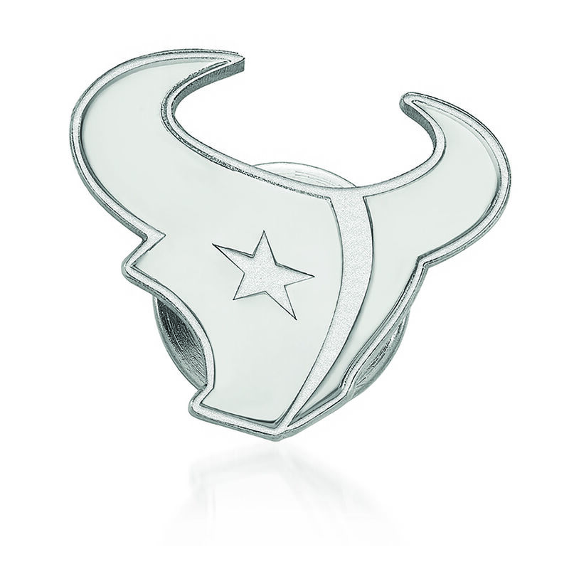 Sterling Silver NFL Houston Texans Lapel Pin image number 0