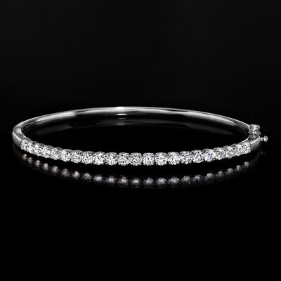 2.00 ct. t.w. Lab-Grown Diamond Bangle Bracelet in Sterling Silver