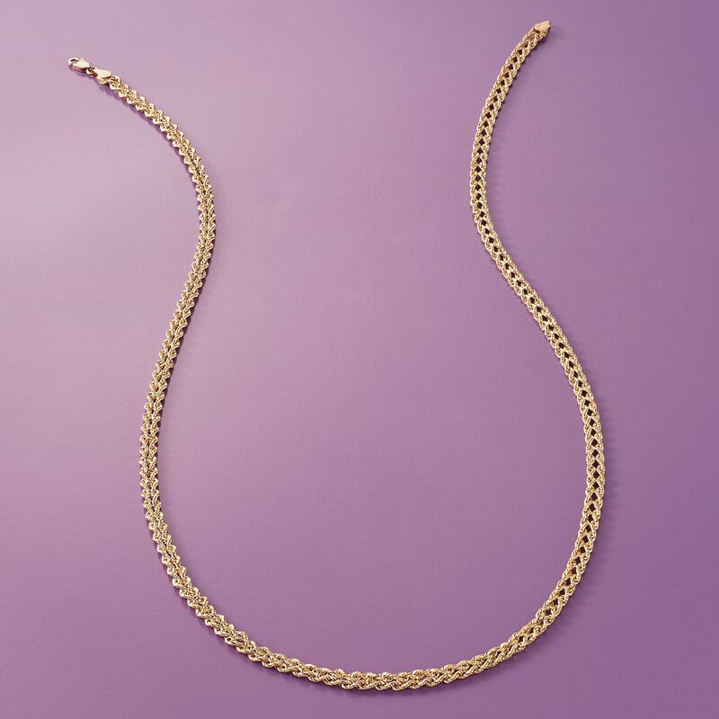 14kt Yellow Gold Double-Rope Necklace image number 2