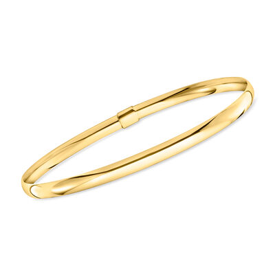 Italian 14kt Yellow Gold Bangle Bracelet