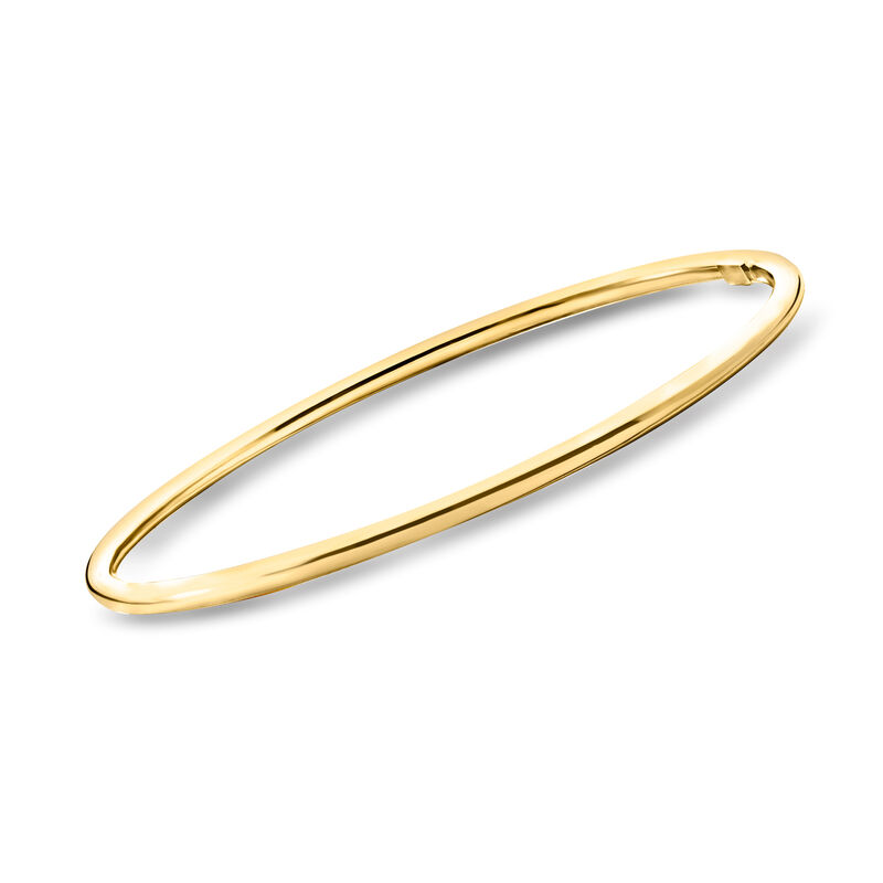 Italian 22kt Gold Over Sterling Jewelry Set: Three Polished Bangle Bracelets image number 2