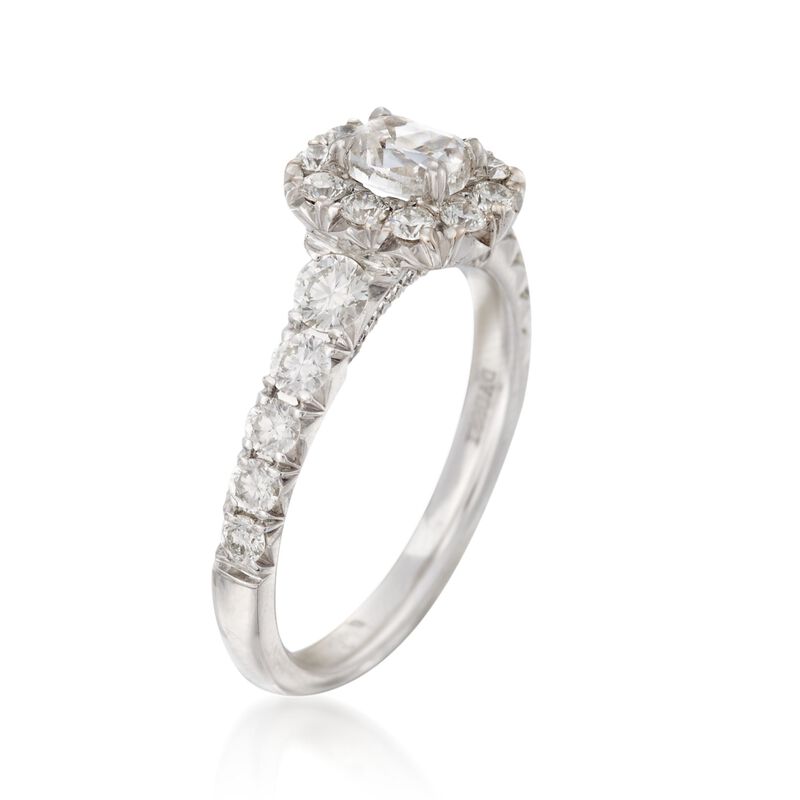 Henri Dausi 1.45 ct. t.w. Diamond Ring in 18kt White Gold image number 2