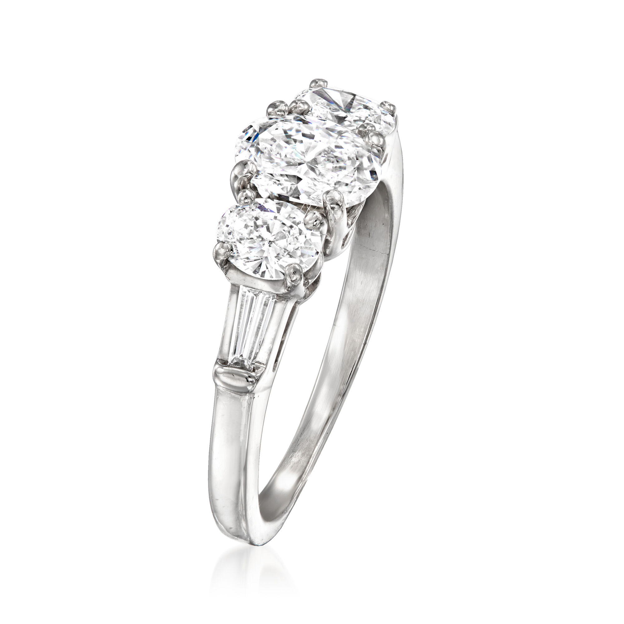 C. 1990 Vintage 1.85 ct. t.w. Diamond Ring in Platinum