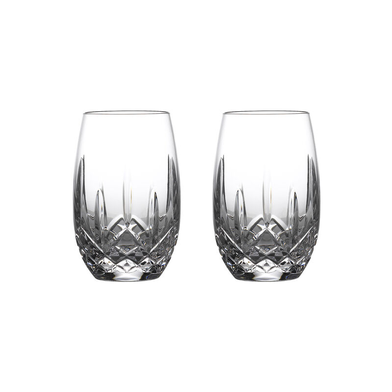 Waterford Crystal &quot;Lismore Nouveau&quot; Set of 2 Stemless Glasses for White Wine image number 0