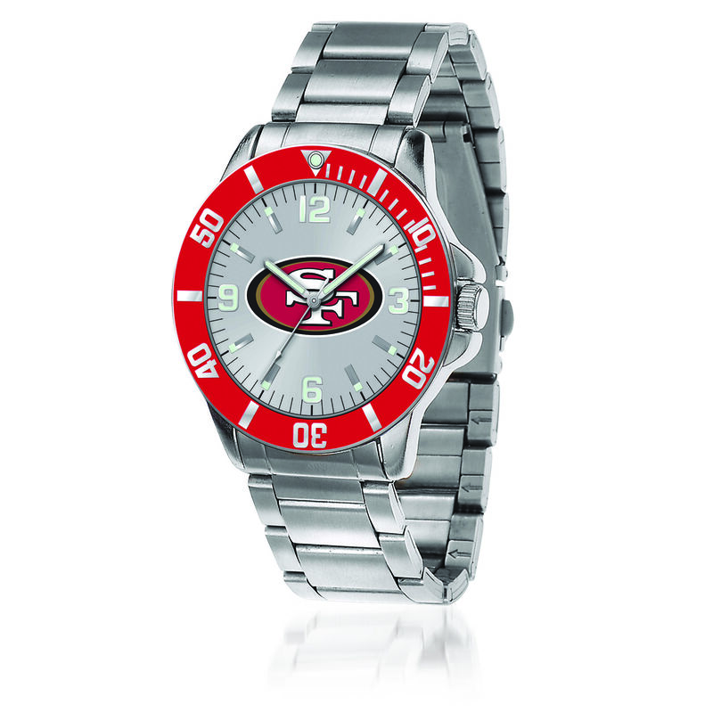 Men's 46mm NFL San Francisco 49ers Stainless Steel Key Watch image number 0