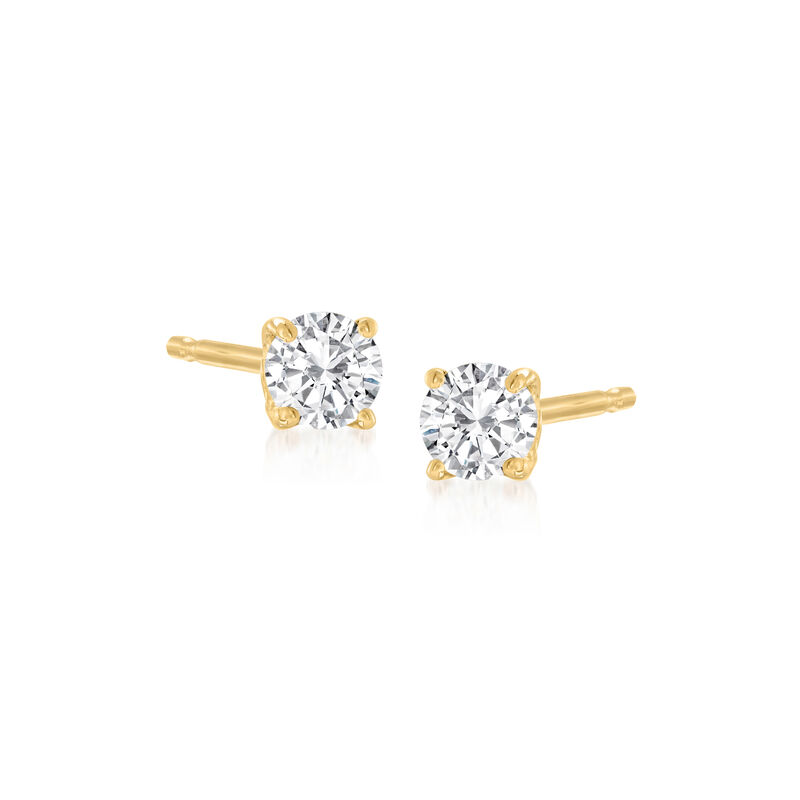 .15 ct. t.w. Diamond Stud Earrings in 14kt Yellow Gold image number 0
