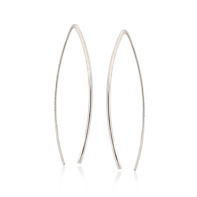 Sterling Silver Linear Wire Threader Earrings  image number 0