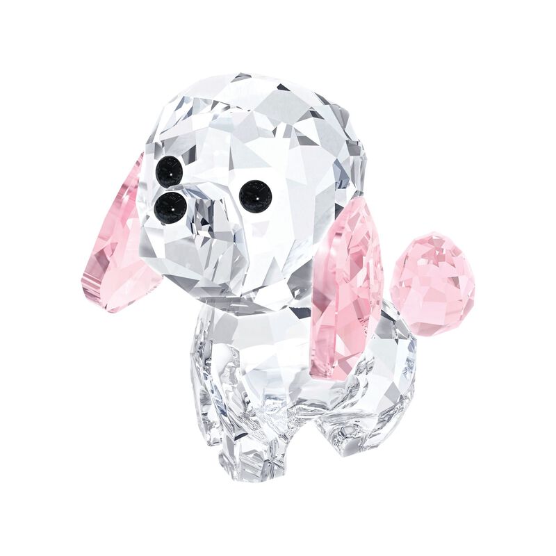 Swarovski Crystal &quot;Lovlots - Rosie the Poodle&quot; Pink and Clear Crystal Figurine image number 0