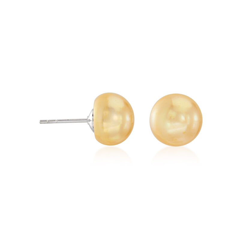 8-8.5mm Multicolored Cultured Pearl Jewelry Set: Eight Pairs of Stud Earrings with Sterling Silver  image number 10